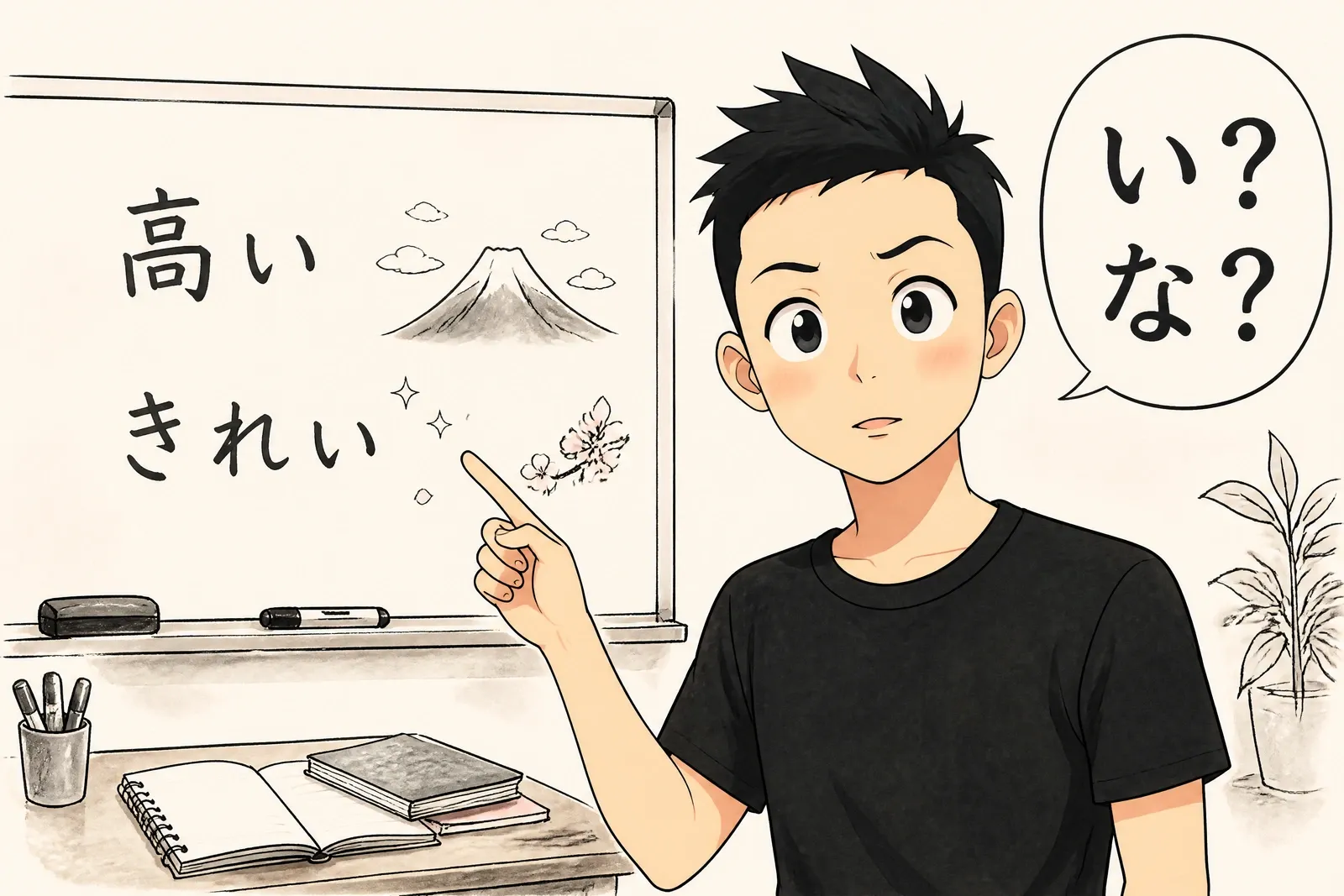 Les adjectifs い et な en japonais