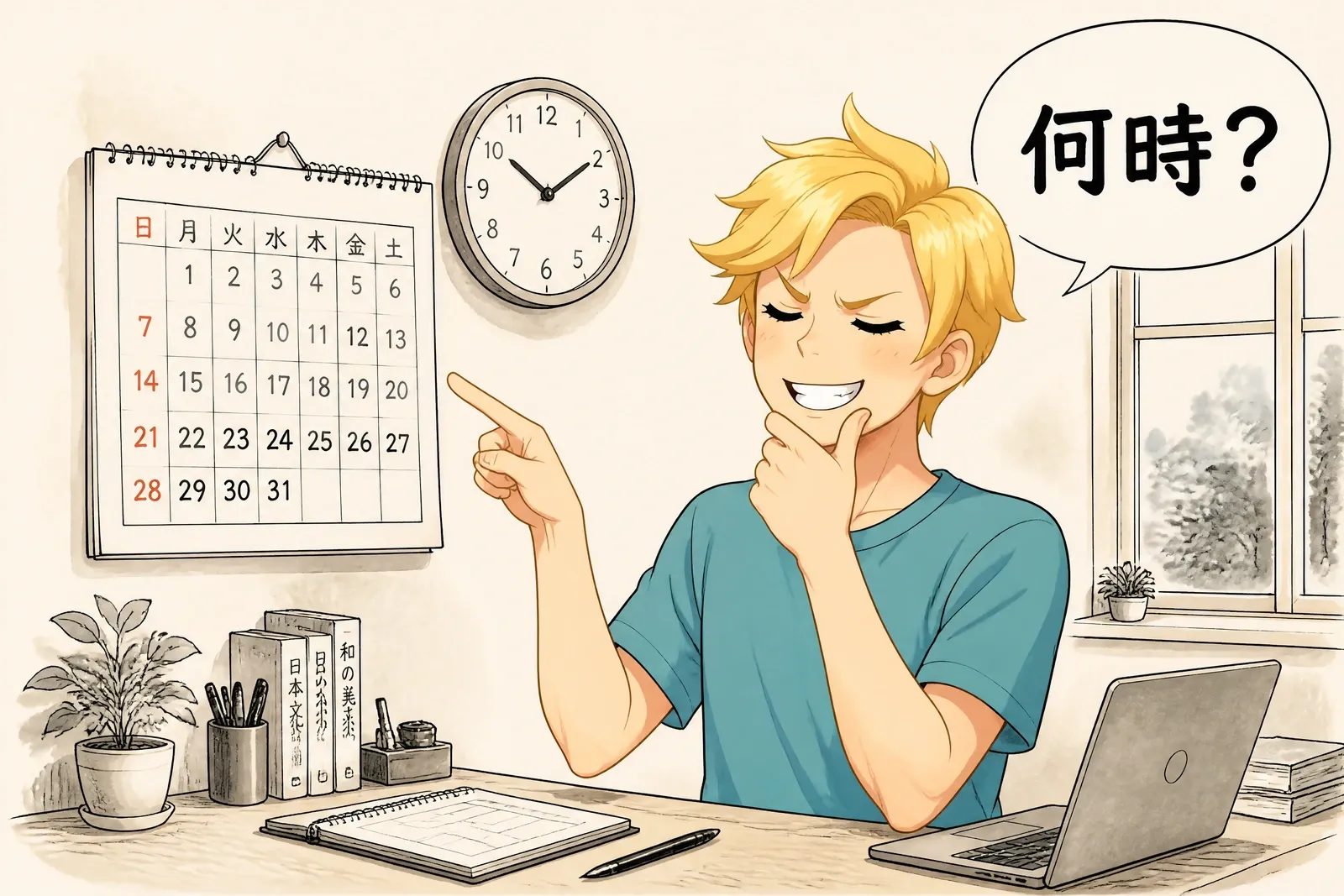 Comment dire la date et l’heure en japonais ?