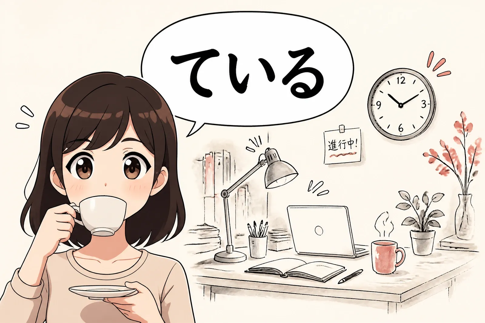 La différence entre ています et 中です ?