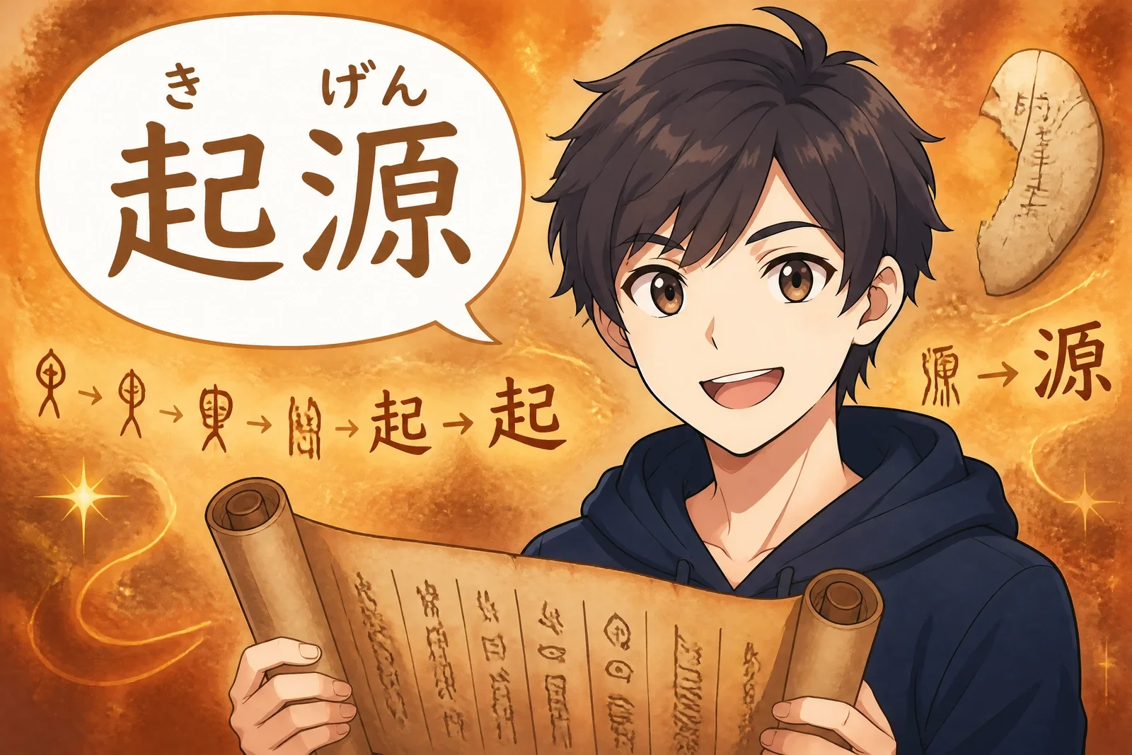 Origine des kanji : histoire vraie et symboles brûlants
