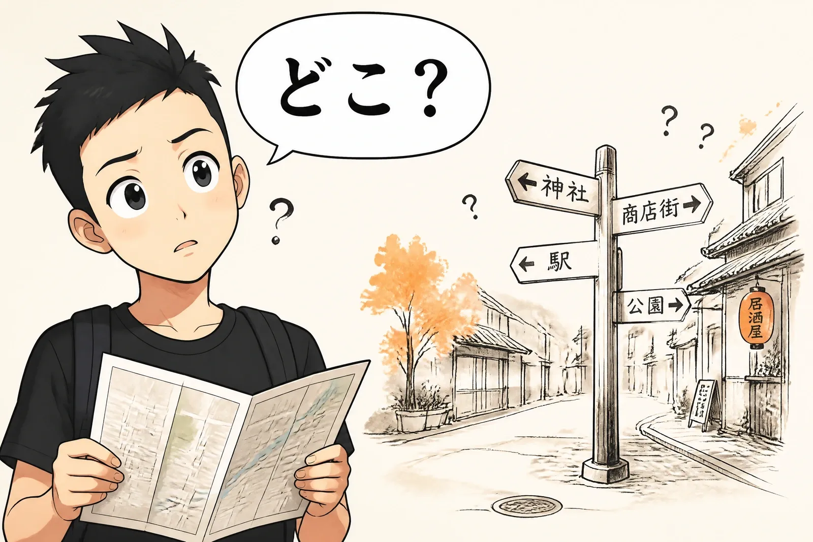 Où est …? どこですか?