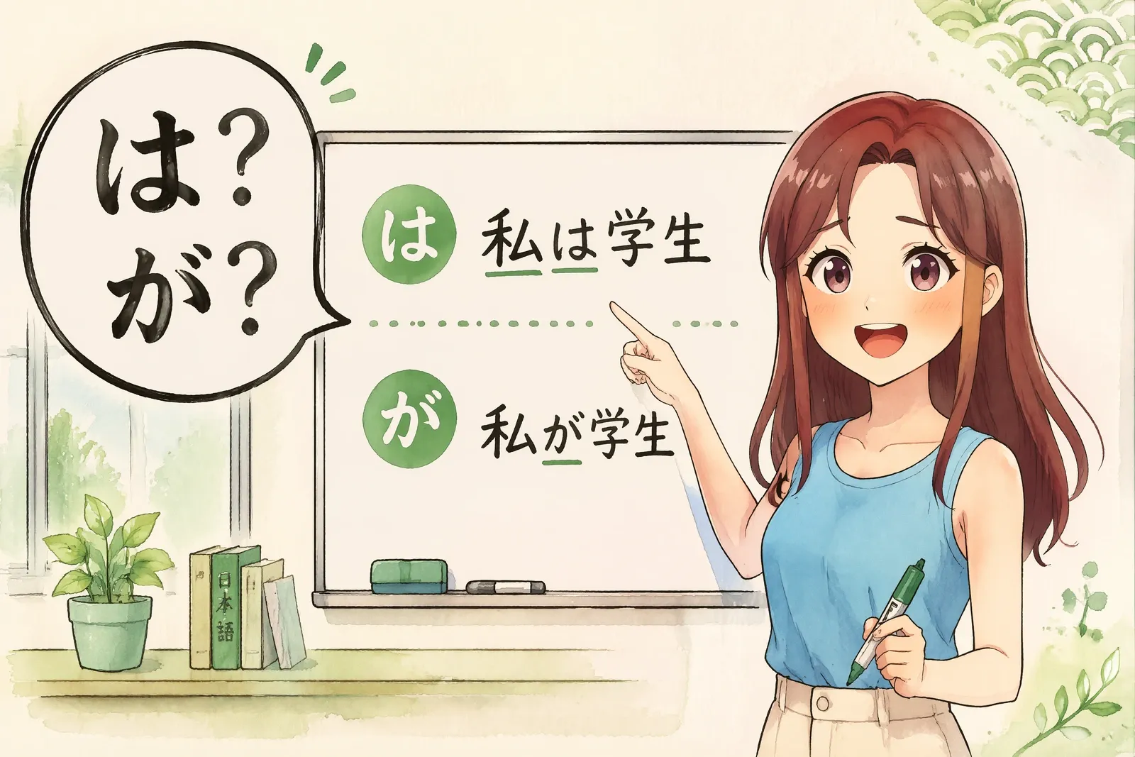 Particule wa vs ga : は et が, quelle est la différence ?